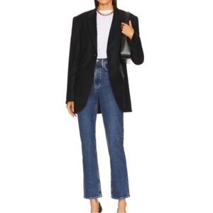 AGOLDE High Rise Stovepipe Jeans in Aspire Dark Blue 27